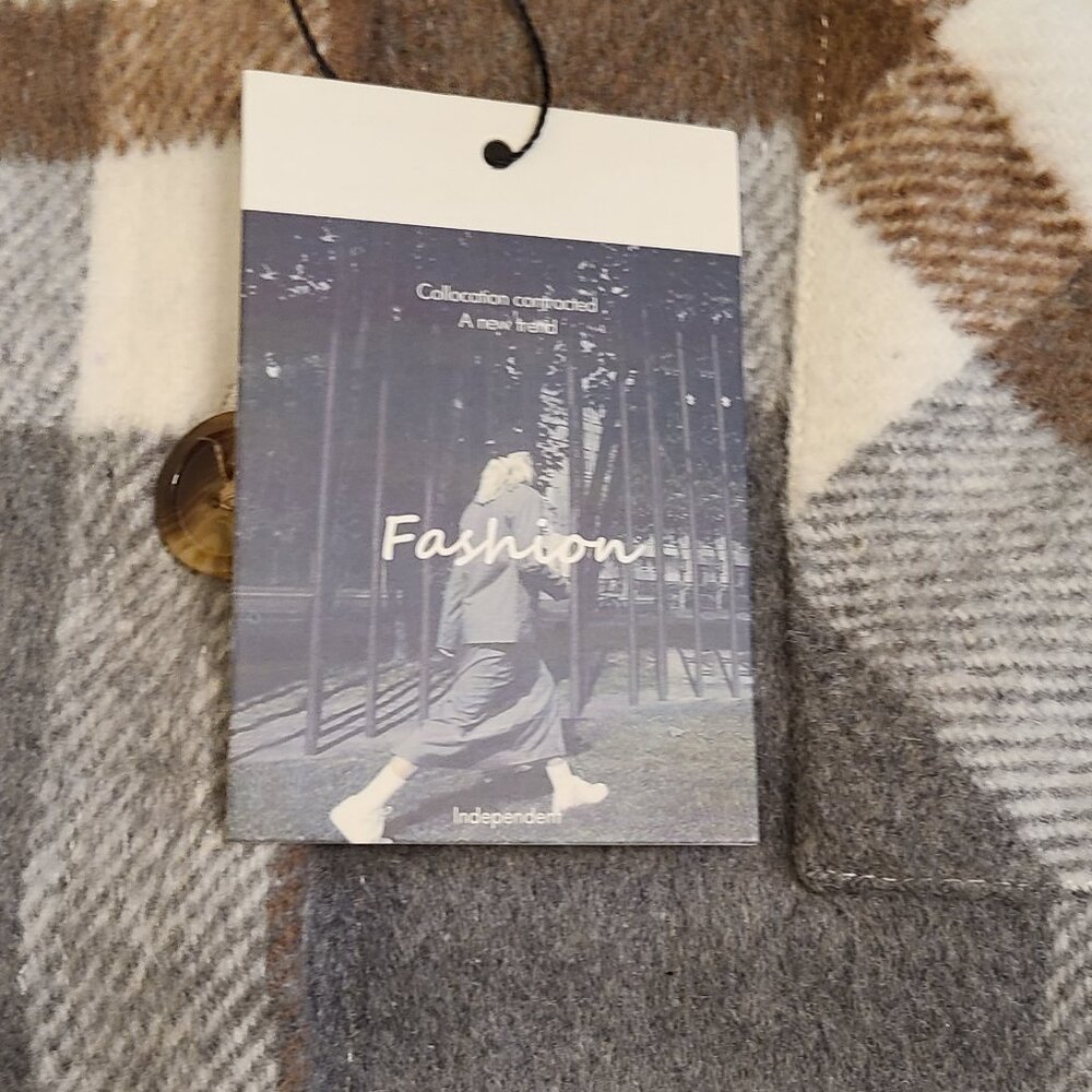 Plaid Oversized Soft Shacket - Large  NWT - Picture 3 of 10